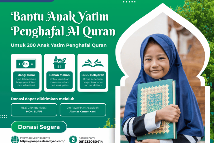 Hijau dan Putih Modern Donasi Anak Yatim Facebook Post